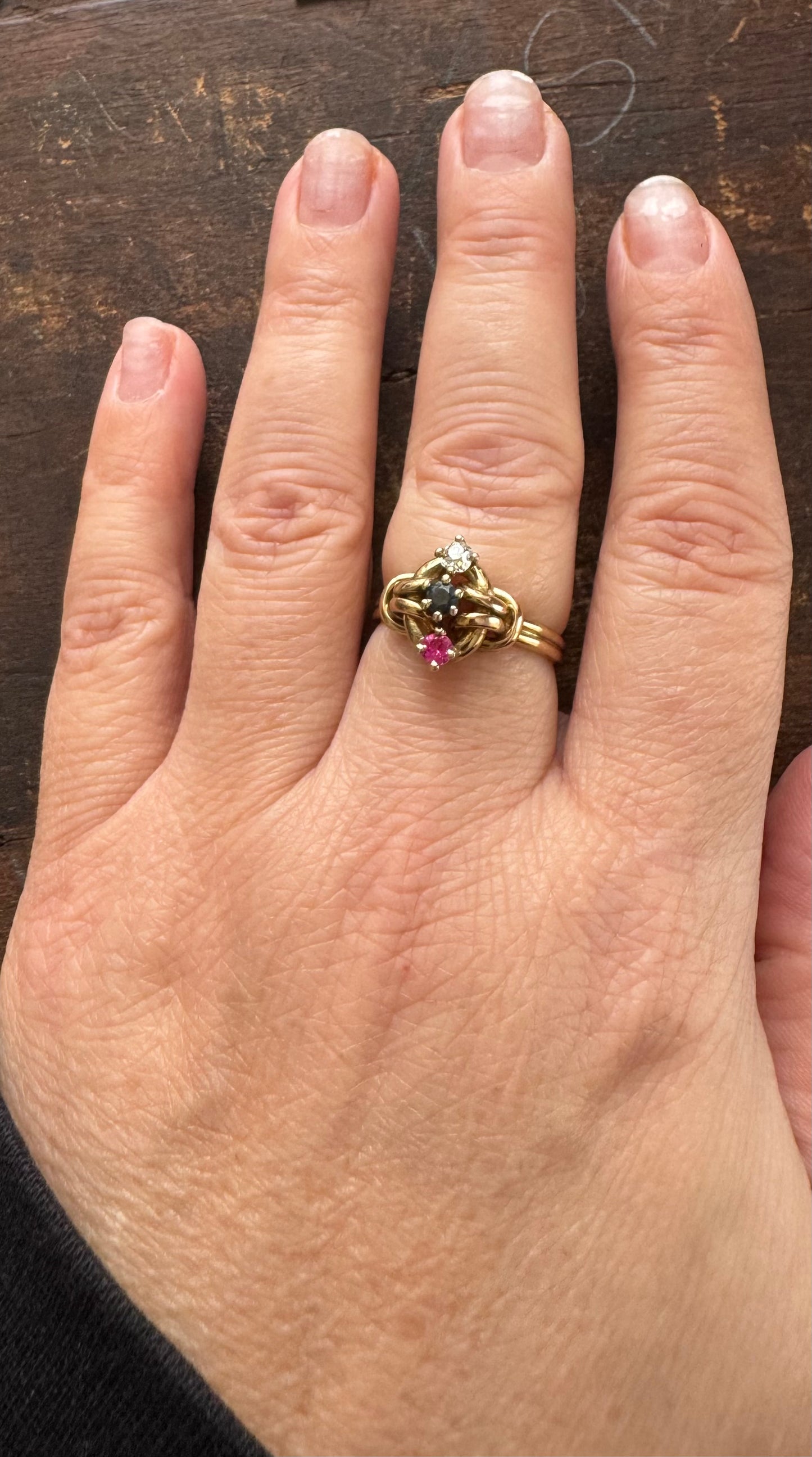 Vintage Ring- Gold Knot Ring