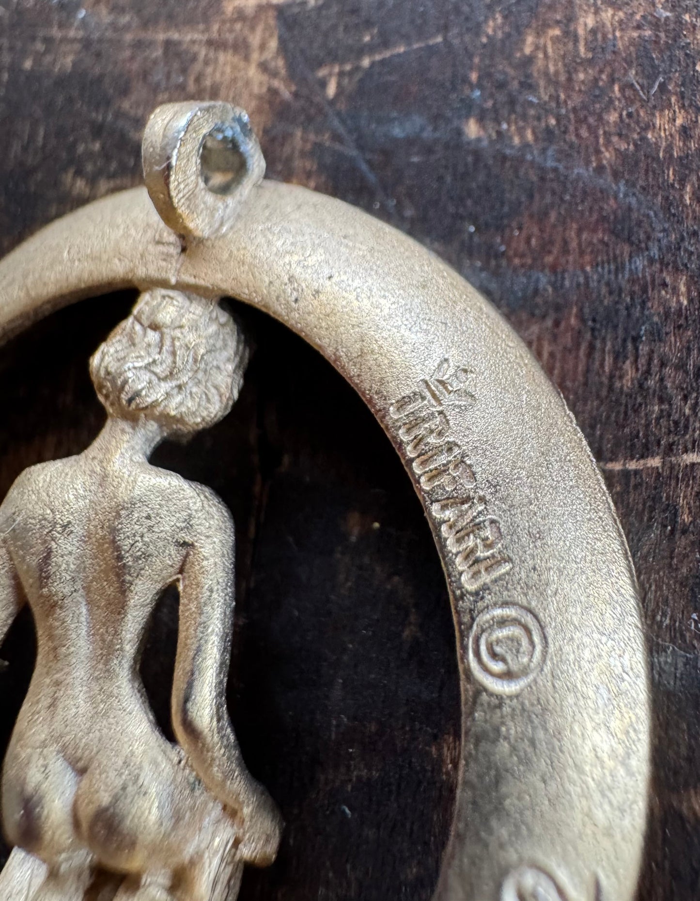 Virgo Trifari Crown Pendant