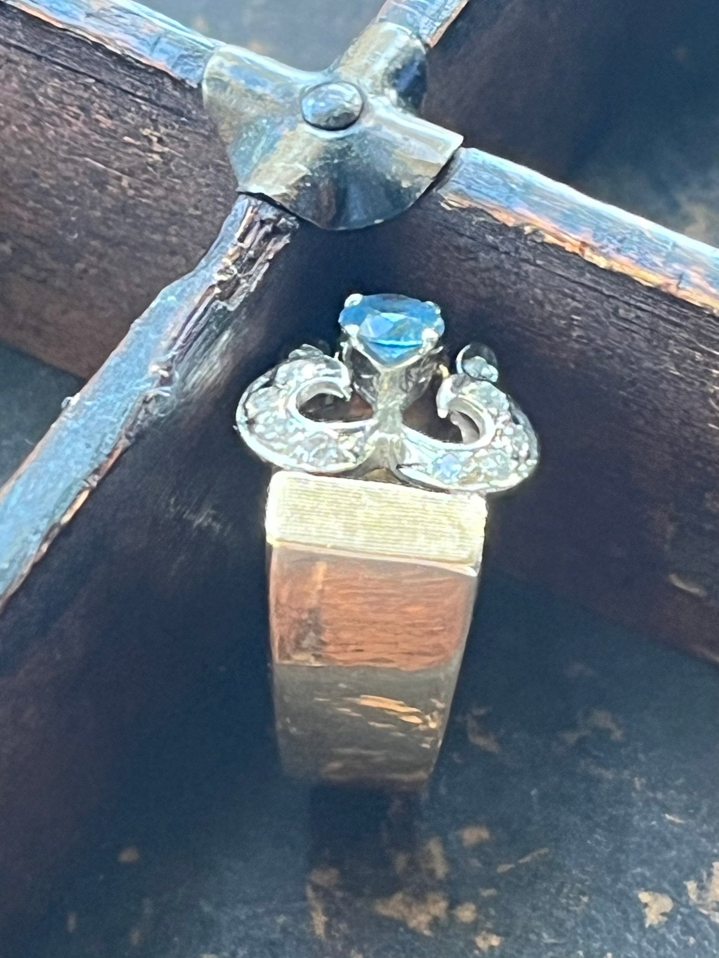 Vintage Diamond & Topaz Ring