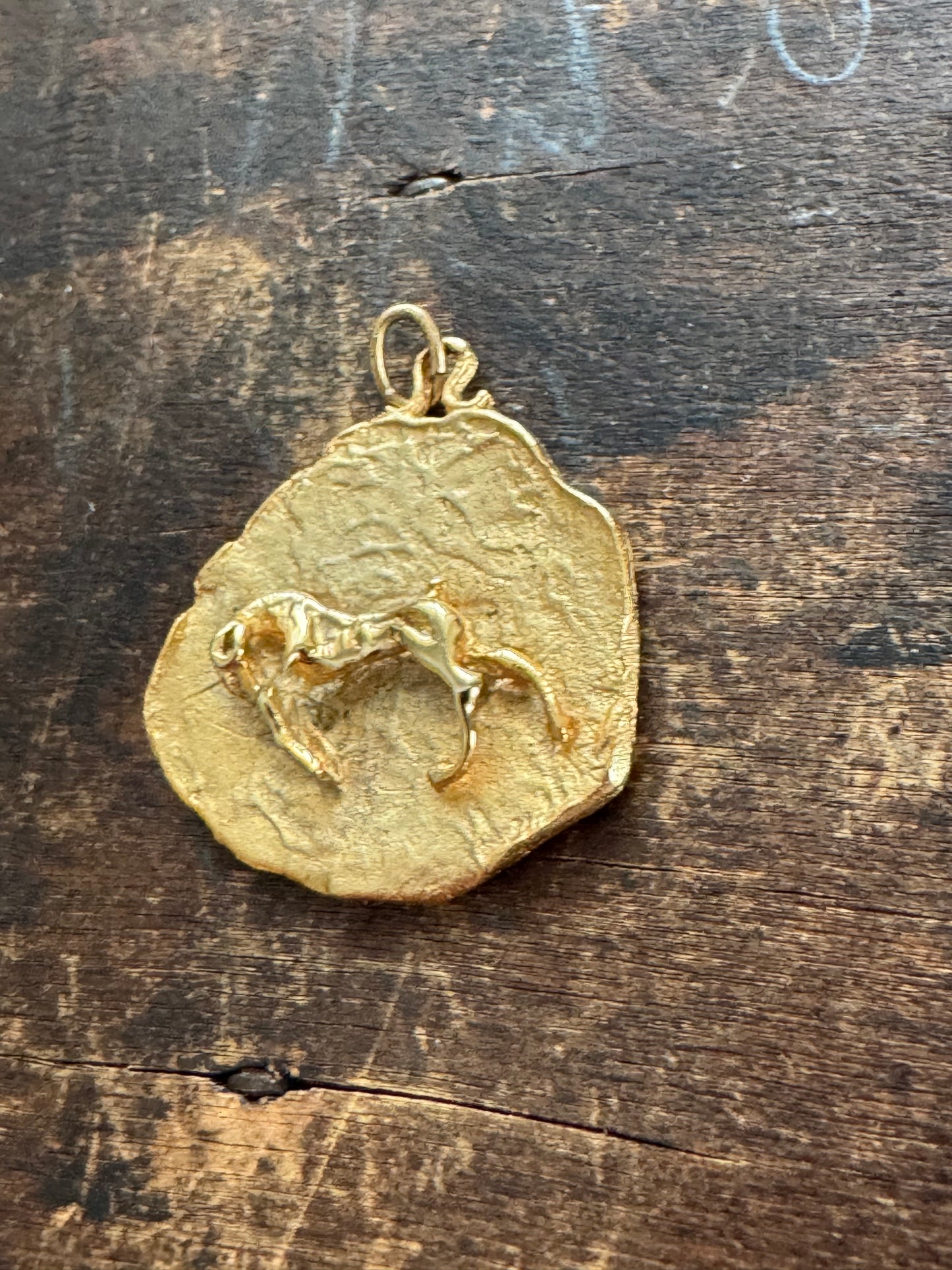 Vintage Necklace - Aries Zodiac Pendant