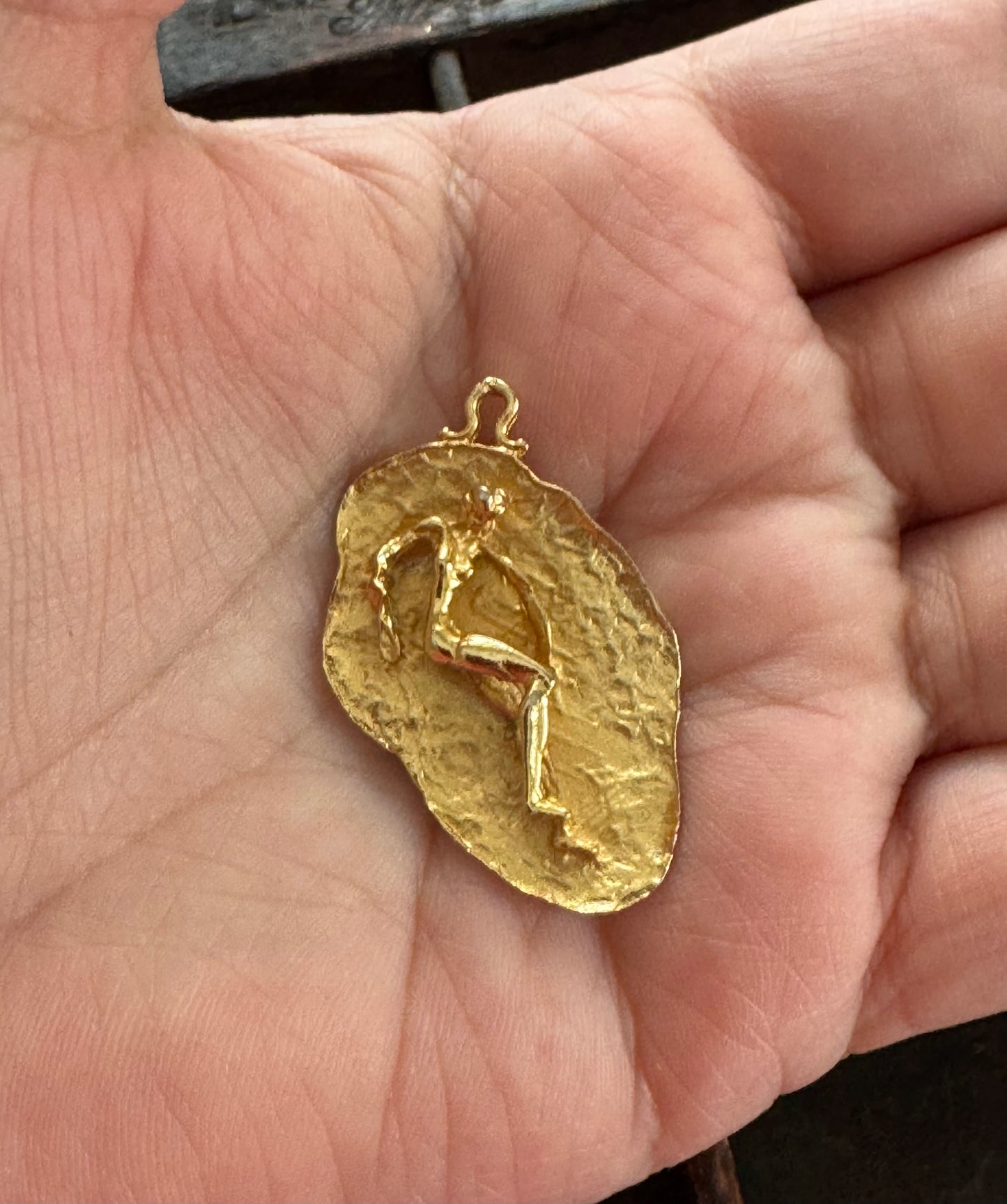 Vintage Necklace-Virgo Zodiac Pendant