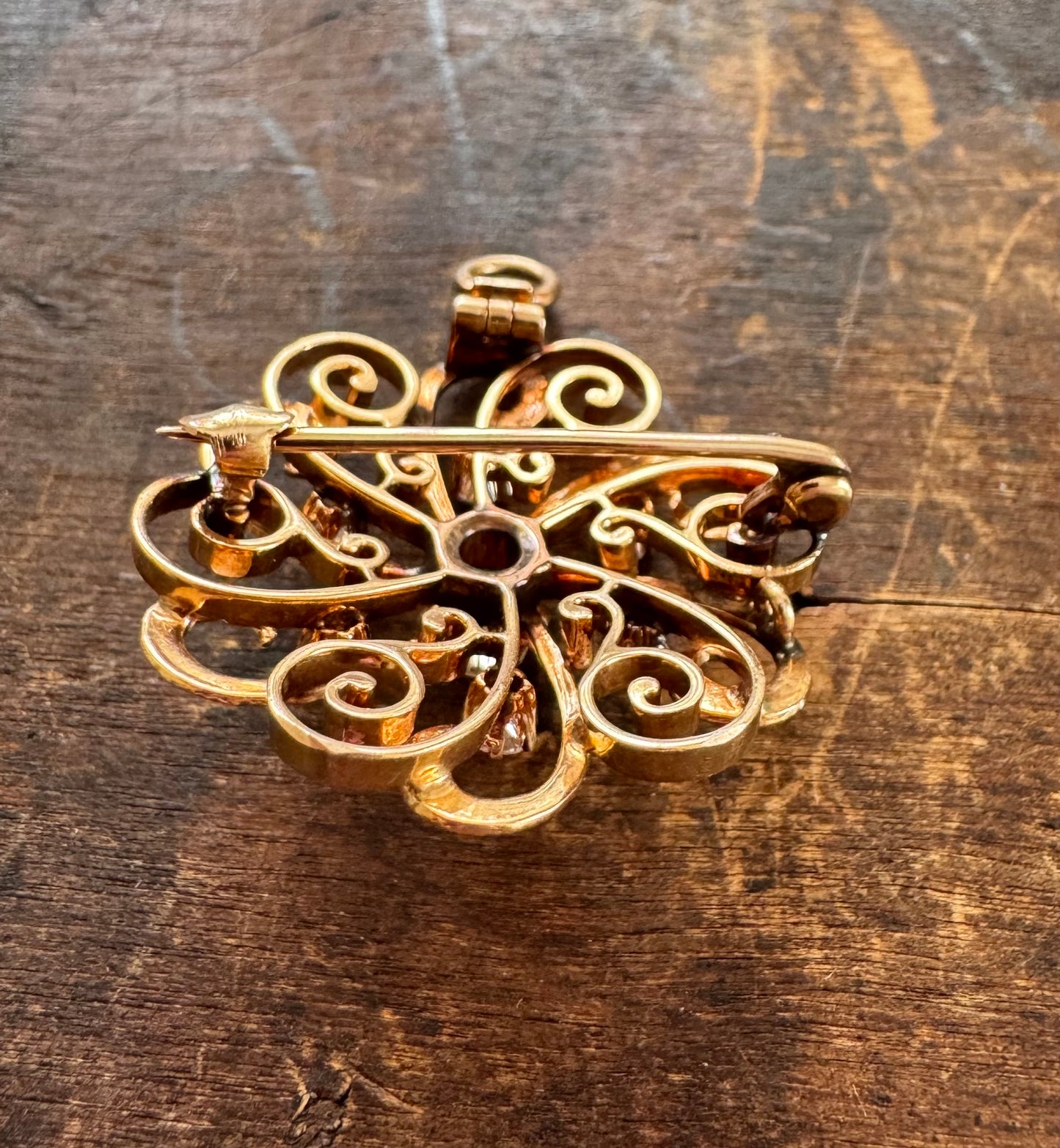 Antique Pendant-Victorian Diamond Pin/Pendant