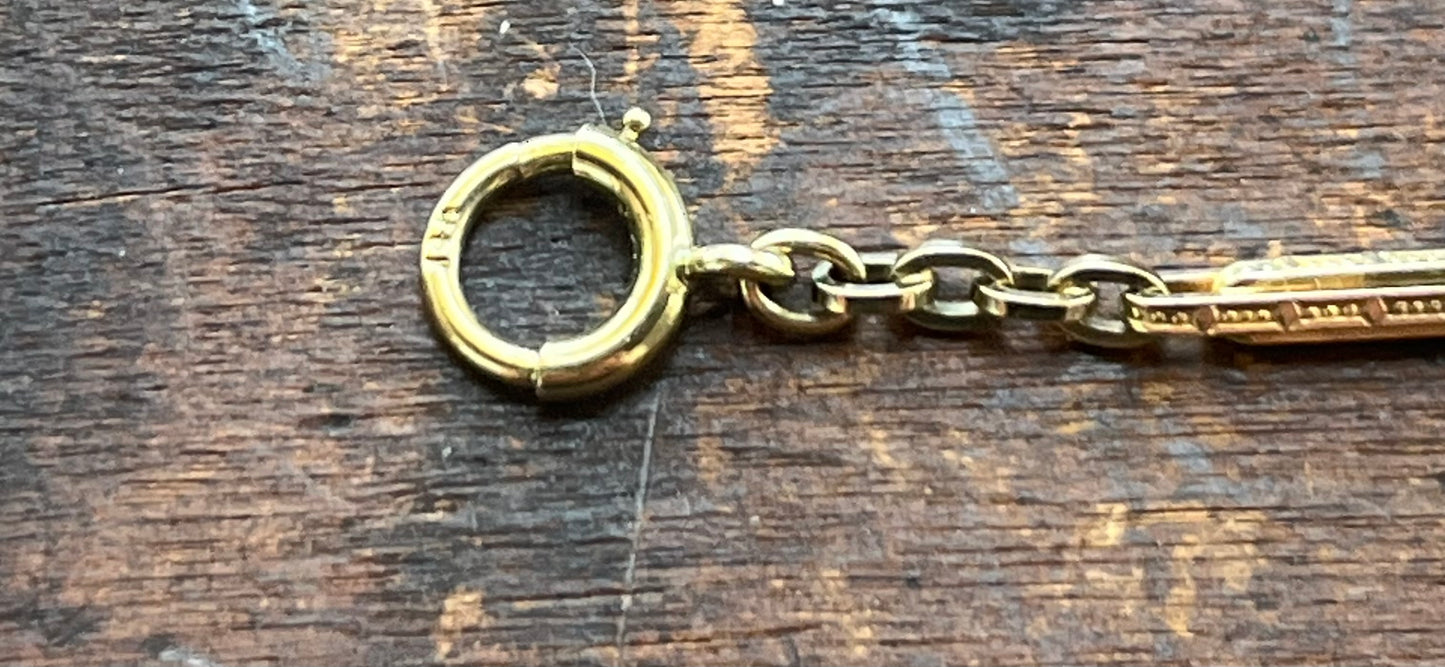 Antique Gold Watch Fob Chain