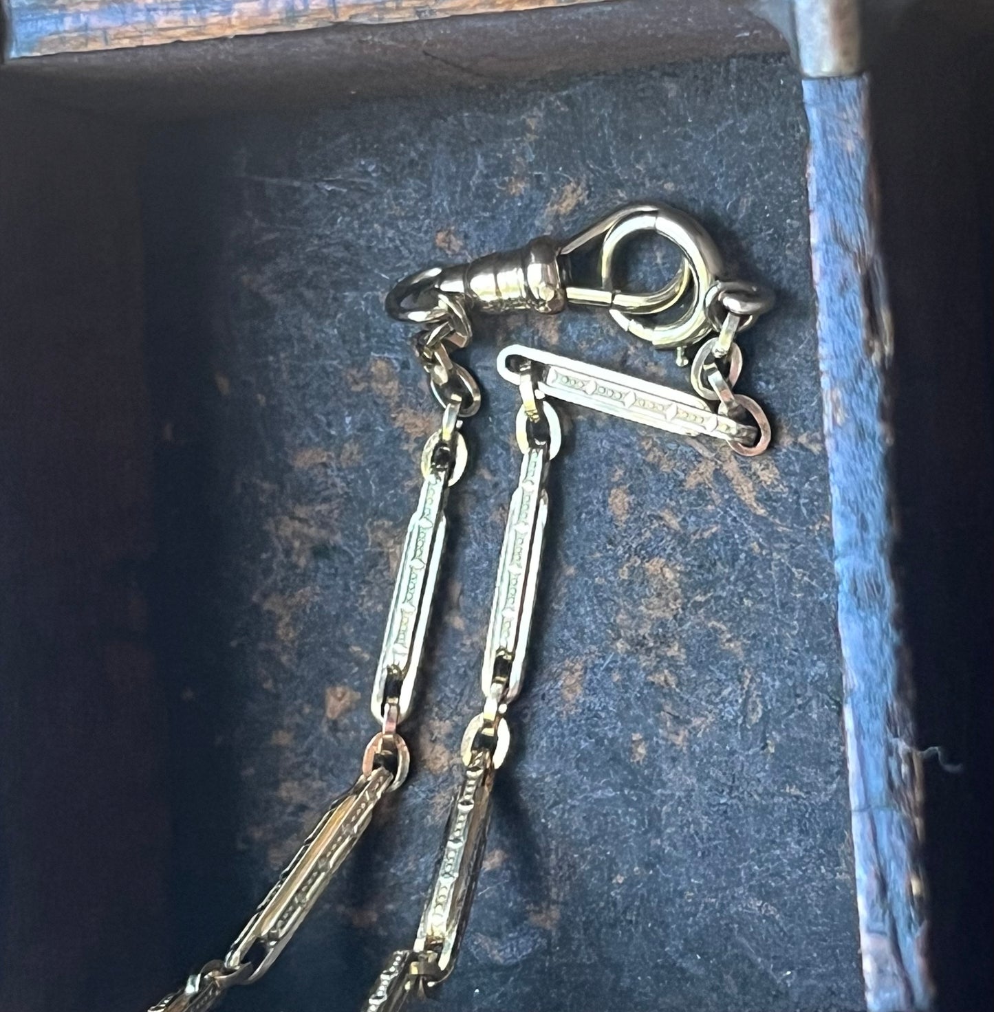 Antique Gold Watch Fob Chain