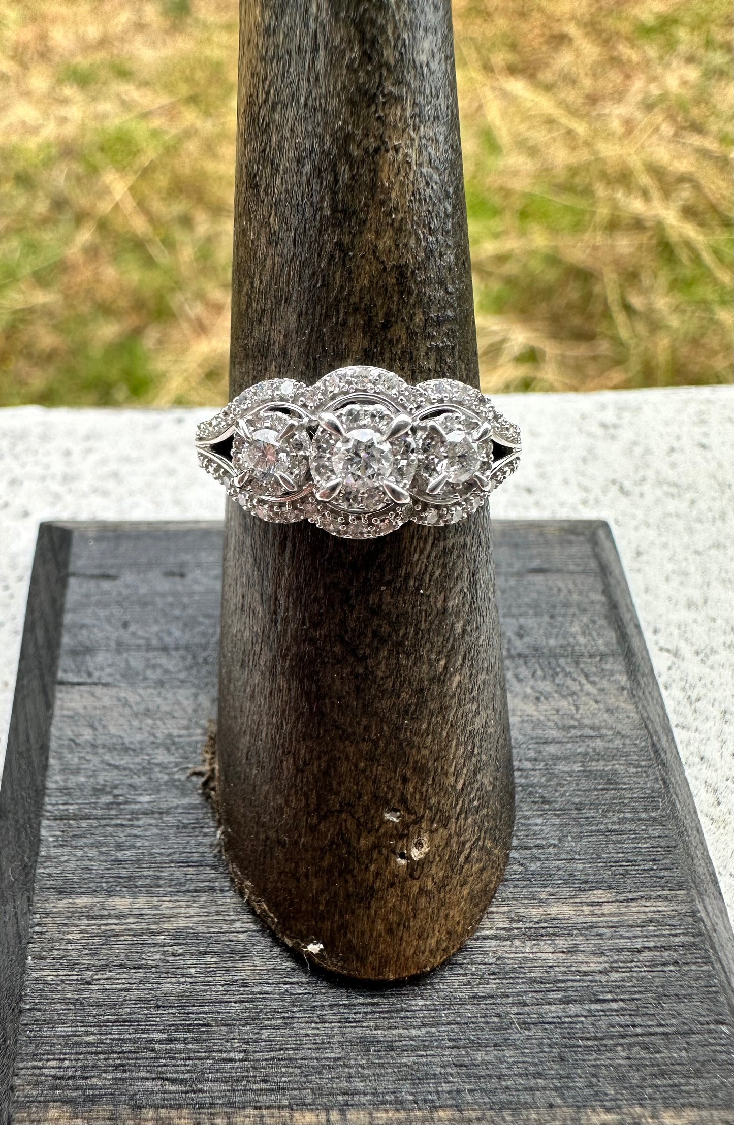 Vintage Ring-3 Stone Diamond Ring