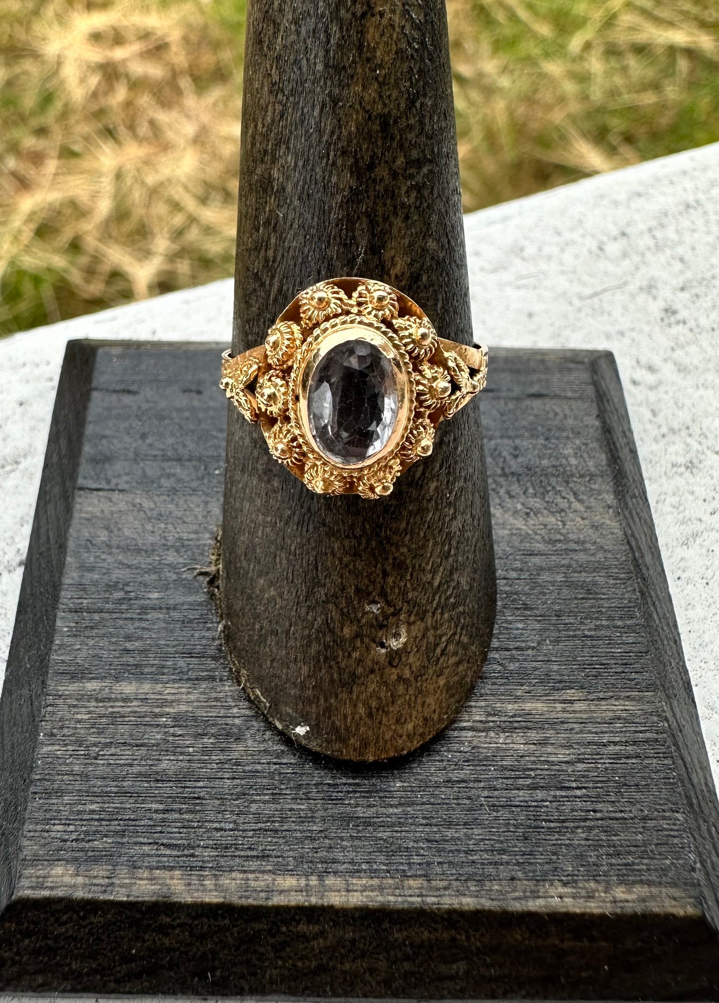 Vintage Ring-Gold Spinel Ring
