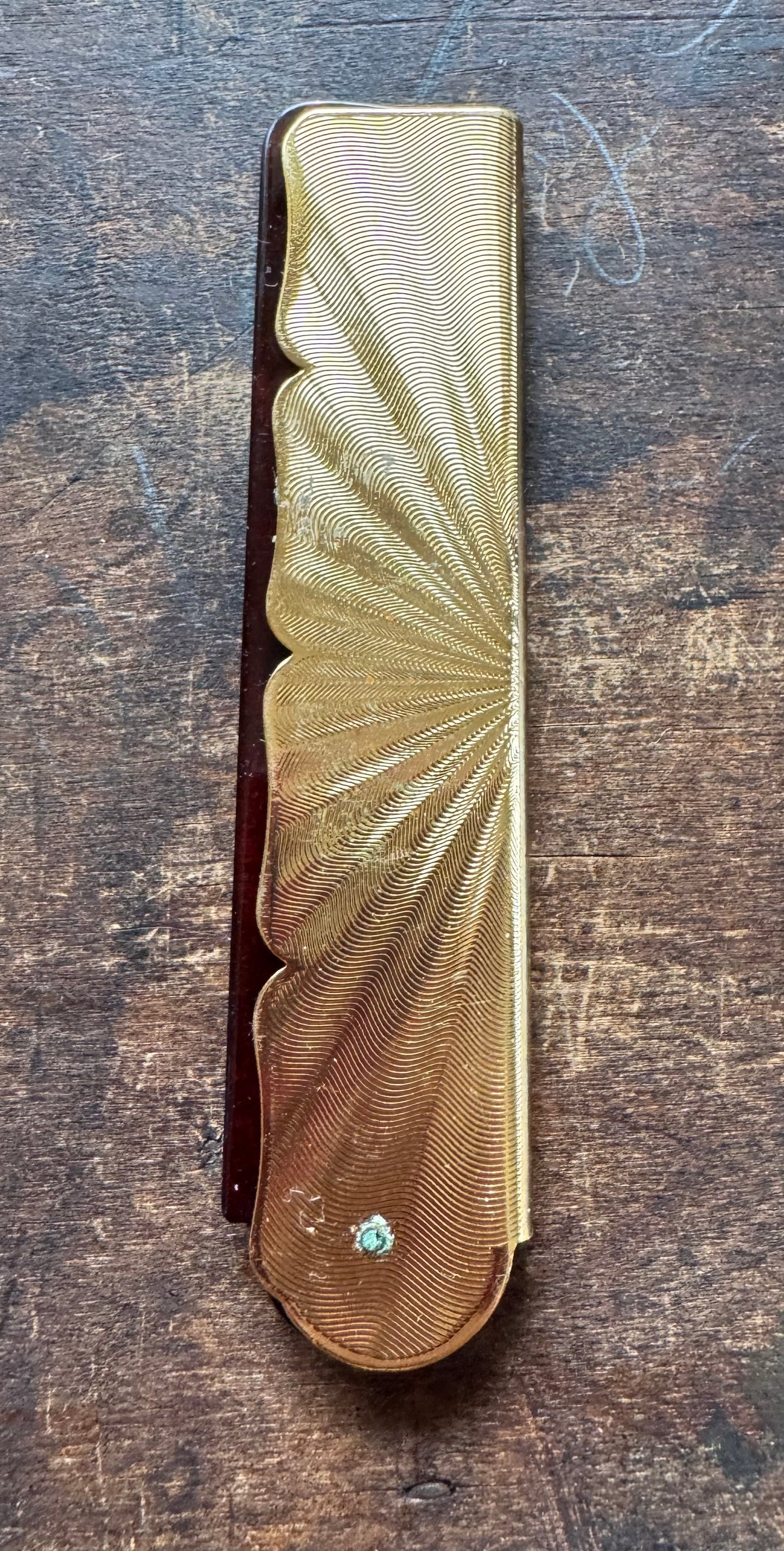 Vintage Comb - Floral Enamel Comb