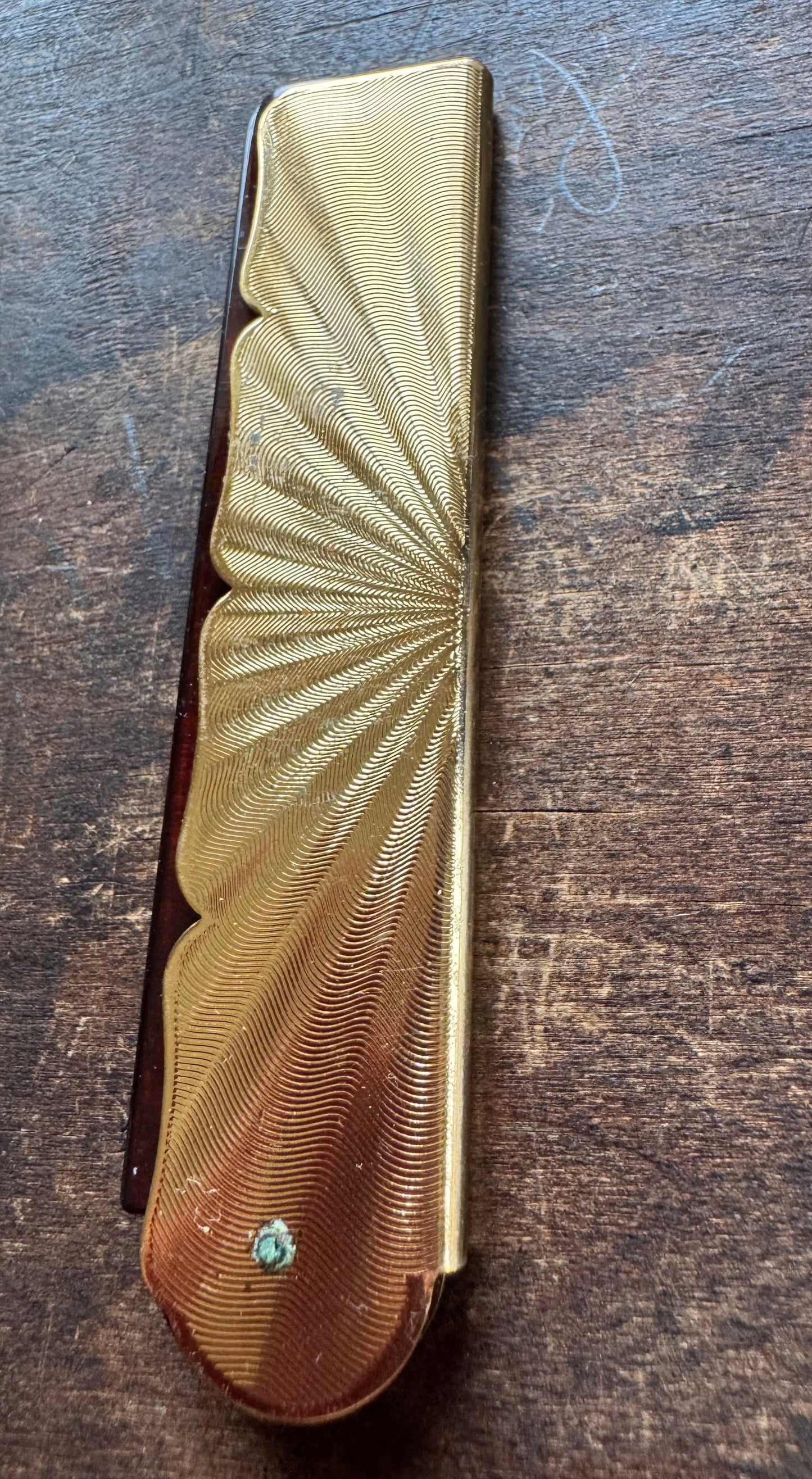 Vintage Comb - Floral Enamel Comb