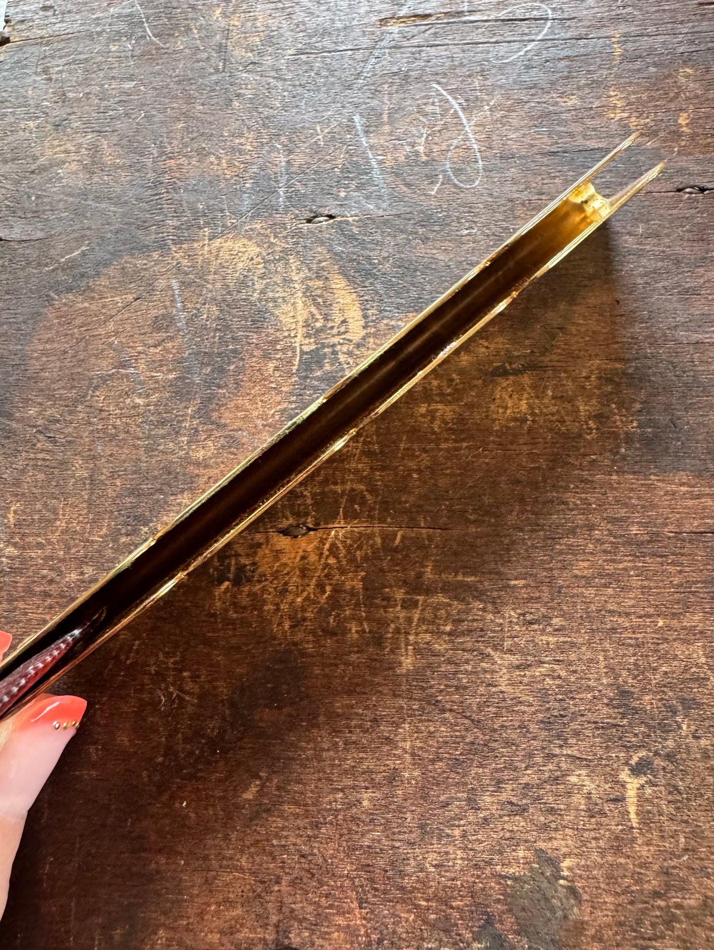 Vintage Comb - Floral Enamel Comb
