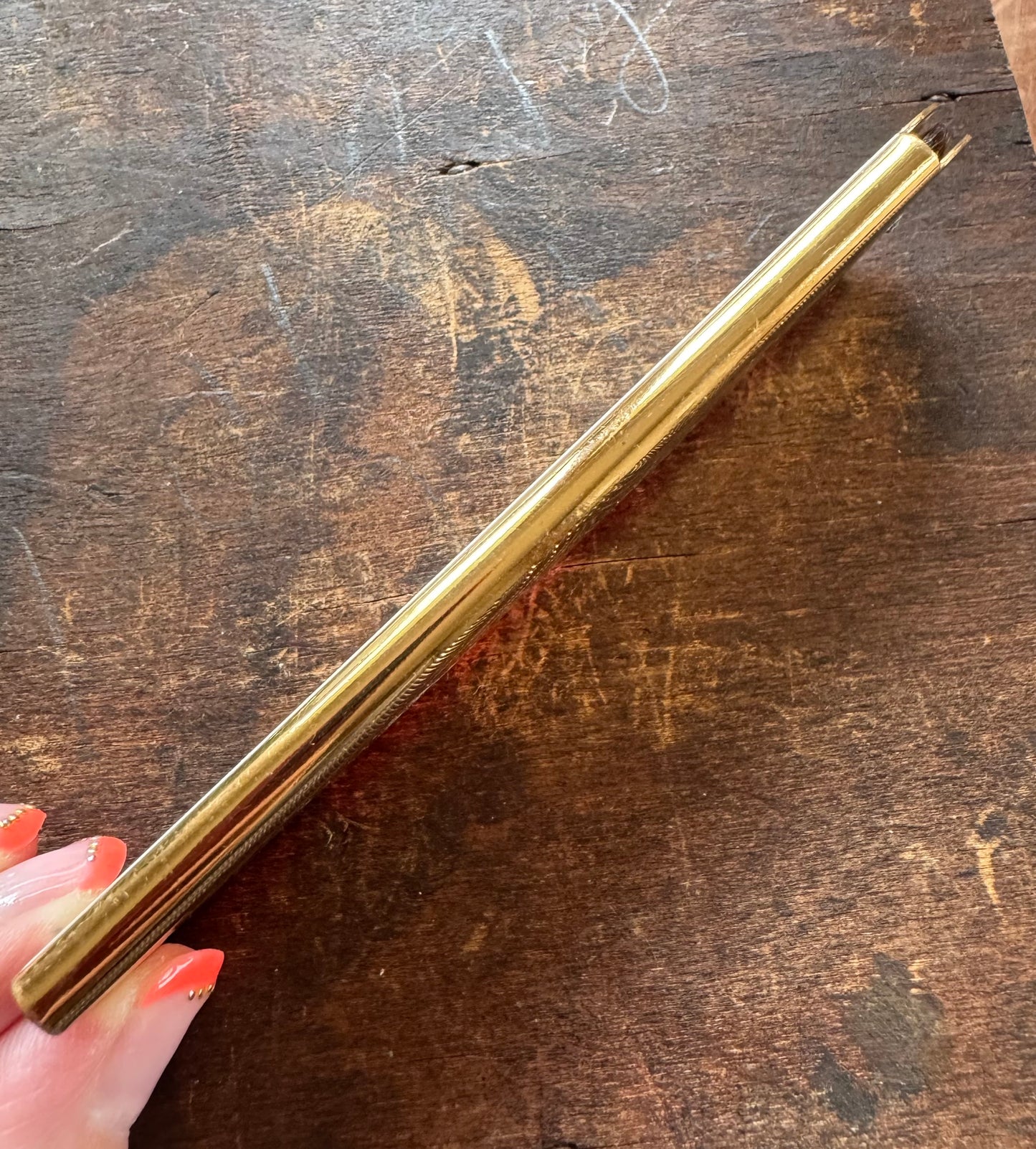 Vintage Comb - Floral Enamel Comb