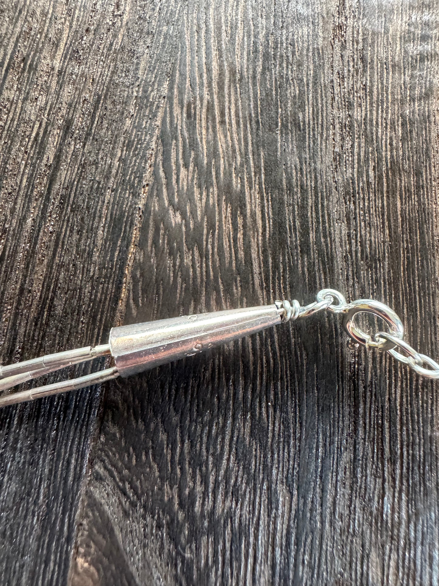 Zuni Necklace- Liquid Silver & Turquoise Necklace