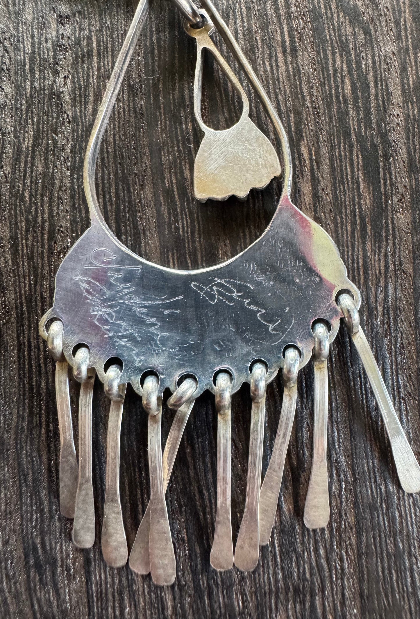 Zuni Necklace- Liquid Silver & Turquoise Necklace