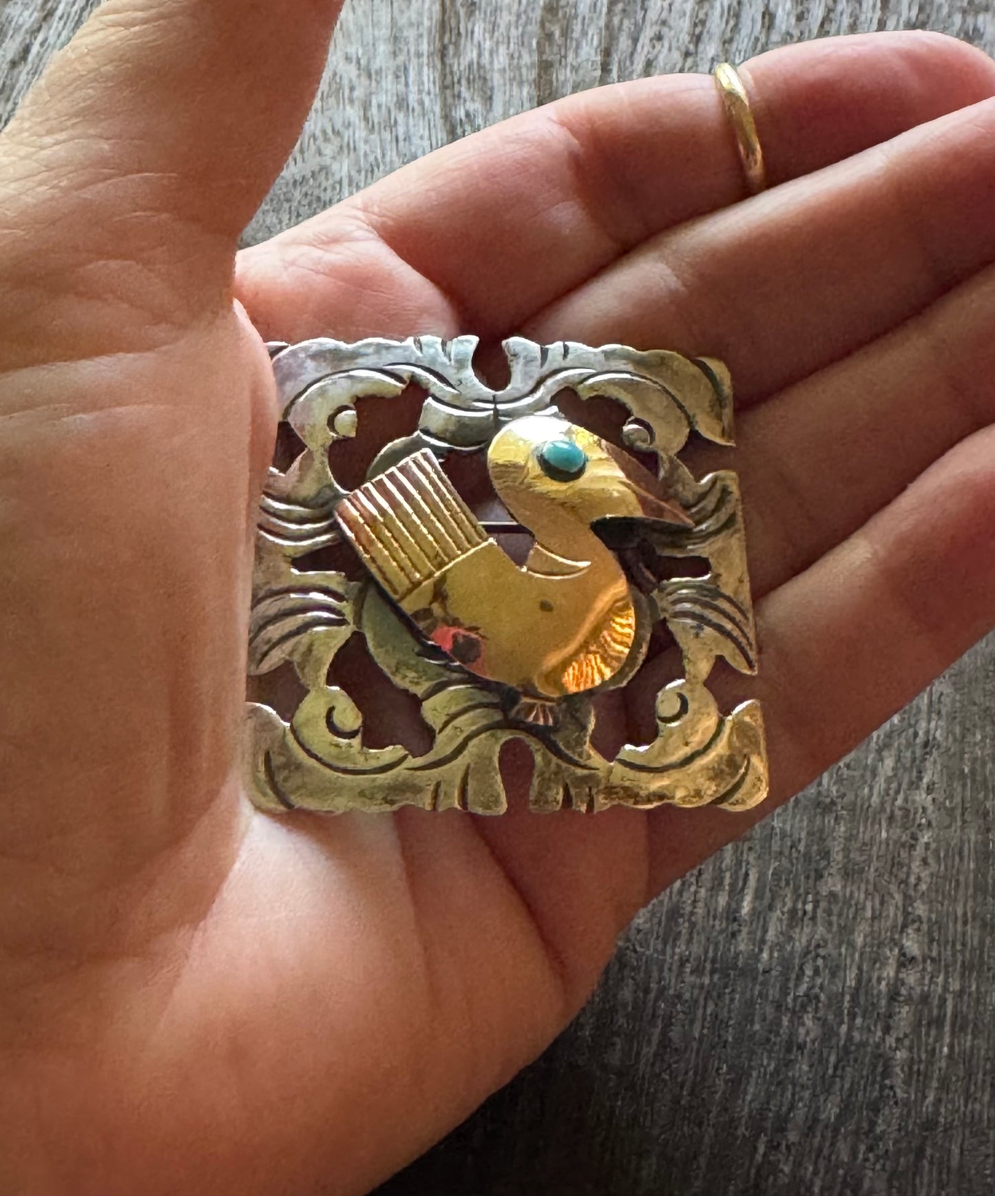 Brooch - Old Cuzco Sterling Pin