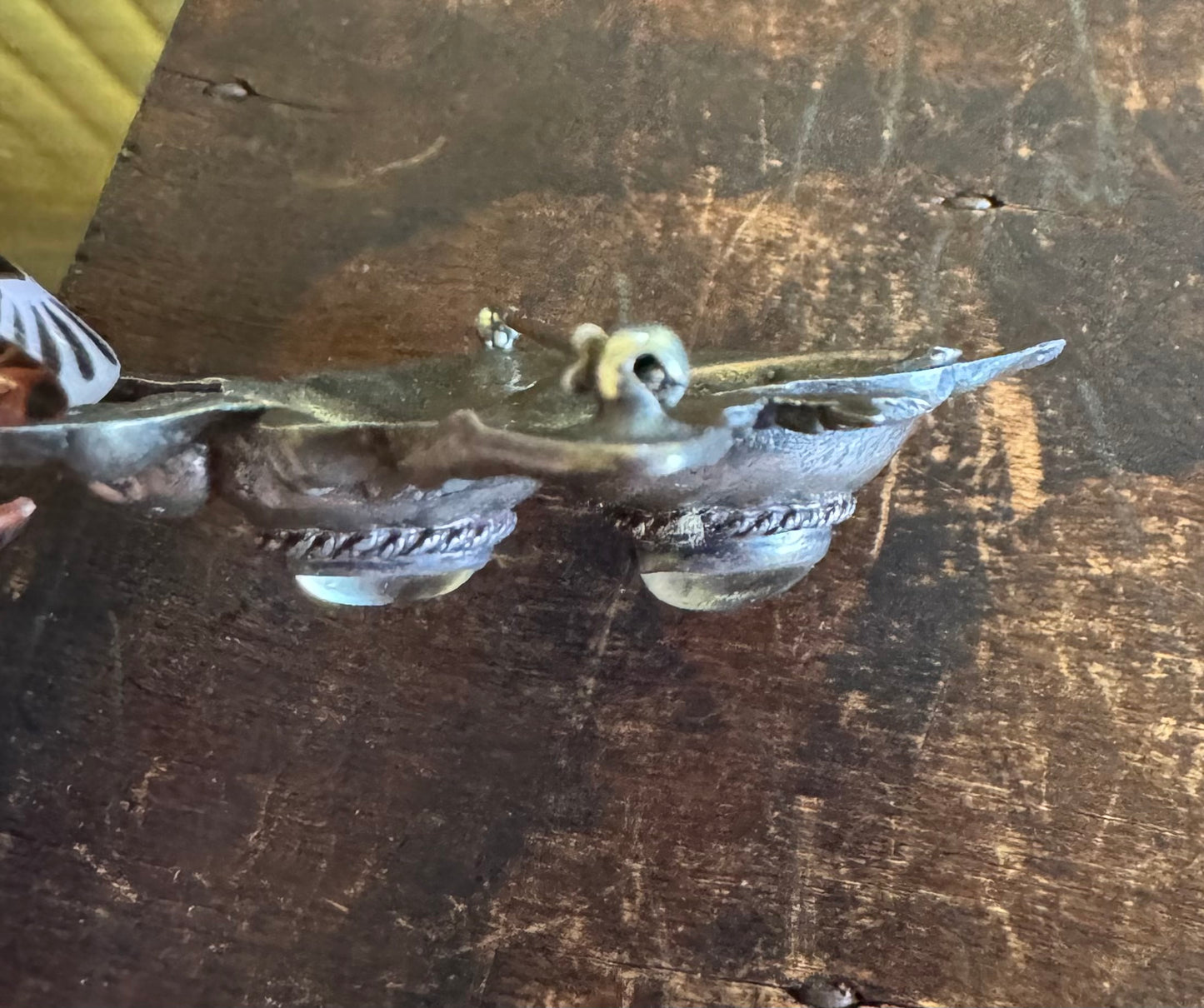 Walter Lampl Statement Sterling Silver and Moonstone Bee Pin